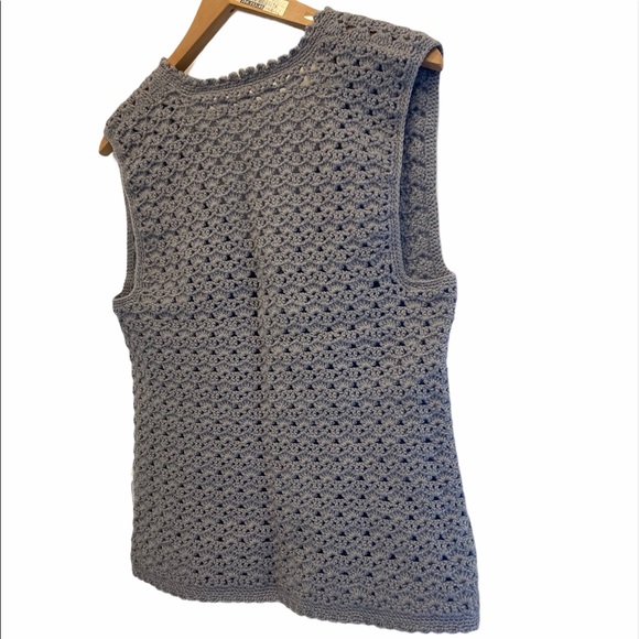 2/$25 Vintage 90’s Grandma Knit Sleeveless Vest Size Large GUC - Picture 7 of 7